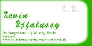 kevin ujfalussy business card